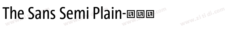 The Sans Semi Plain字体转换